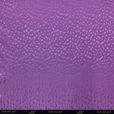 Tela Jacquard Mancha Ecovero Morado