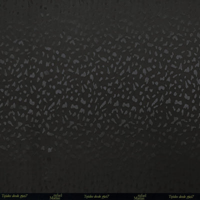 Tela Jacquard Mancha Ecovero Negro