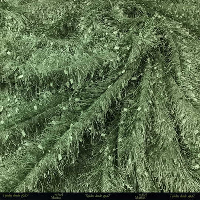 Tela Punto Plumita Verde