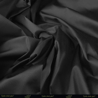 Tela Gabardina Trench Negro Impermeable