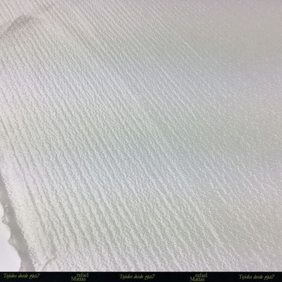 Tela Organza Crudo Crinkel Brillante