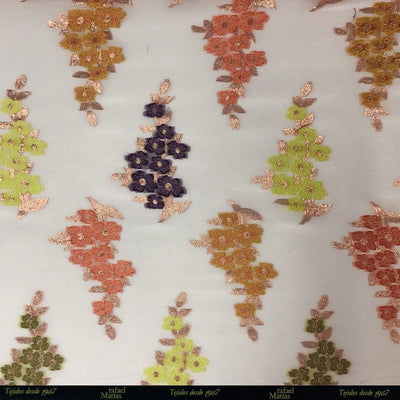 Tela Fill Coupe Flores Rosa Multicolor