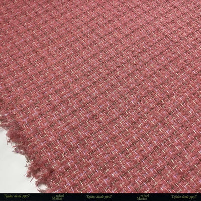 Tela Chanel Lurex Coral