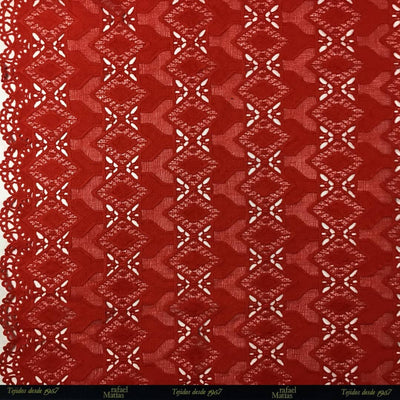 Tela Guipour Rústico Rojo