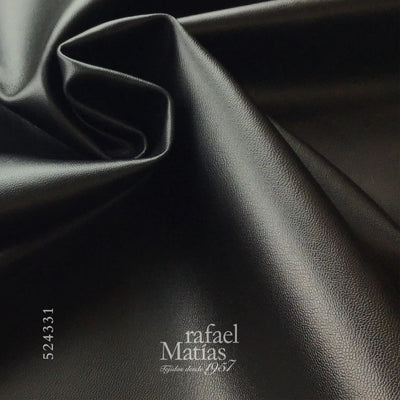 Cuero Negro Telas y Moda