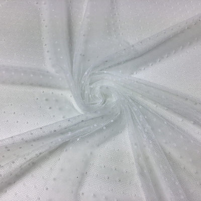 Tela Tul Marfil con Plumeti Telas y Moda